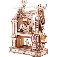 Robotime Rokr Printing Press 3D DIY Puzzle Gifts for Boyfriend Family Wooden Toys with LED Light Building Block Kit Play LK602
