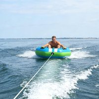Boat Tube For Tubing Quick-Inflatable Towable Float With Non-Slip Handles Heavy-Duty Adult Pool Floats For Outdoor Lake, River