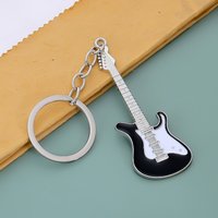 New Design Classic Guitar Keychain Car Key Chain Key Ring Musical Instruments pendant For Man Women Gift wholesale