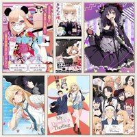 Anime M-My Dress-Up Darling Marin Kitagawa Poster Self-adhesive Art Room Entrance Restaurant Wall Decor Art Painting