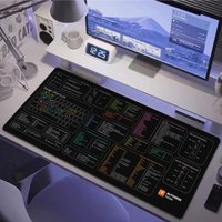 Autodesk Fusion Gaming Mousepad Shortcut Key XXL Gamer Accessories Keyboard Pads Computer Desk Mouse Pad Large Anime Mouse Mat