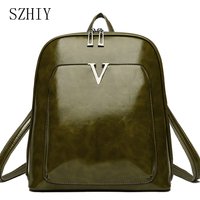 Designer Backpack Women Travel Bag Large Capacity Classic Backpack Oil Wax Leather PU Shoulder Bag Mochilas De Gran Capacidad