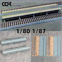 Assembly Architectural sand table train Railway residence dwelling railway station platform diorama Scale model kit 1/87 1/80
