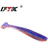 FTK 8-20PCS Soft Fishing Lures T Tail 50mm 75mm 100mm Silicone Artificial Baits Fishing Wobblers Bass Pike