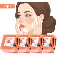 4pcs/Papaya Essential Oil Soap For Face Cleansing Natural Hydrating Whitening Pink Rose Handmade