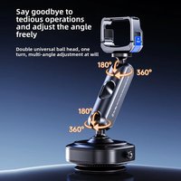 LINIM DJ-3 for Pocket 3 Suction Cup Mount Car Windshield Window Aluminum Alloy Holder for DJI Osmo Pocket3