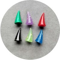 Glitter Christmas Devil Horn 3D Resin Cabochon Halloween Cute Resin Small Hair Accessories