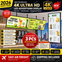 Advertising board LED customized ultra-thin border TV menu advertising light box