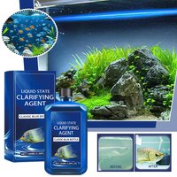 Fish Tank Water Clarifier Clear Cloudy Water Fast Aquarium Purifying Solution Algae Control Water Conditioner for All Fish Tanks