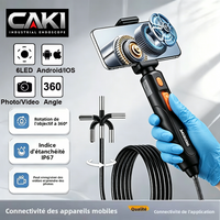Endoscope Camera Borescope HD 360° Two-Way Type-C Articulating 6mm Car Inspection Industrial Endoscope IOS Or Android 2000+Sold