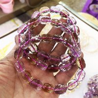 Wholesale AAAAAAA 4X6MM Natural amethyst Faceted Stone ametrine Citrine Spacer Beads For Jewelry Making DIY Bracelet Necklace