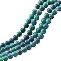 Grade A Natural Chrysocolla Beads 6mm 8mm 10mm 12mm 14mm Smooth Polished Round 15 Inch Strand