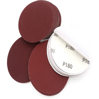 15 Pcs 5“ 125mm Red PSA Sandpaper Disk Aluminum Oxide Sanding Discs Grit 40-2000 Self Stick for Polishing Woodworking Tools