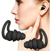 HK002-HUAK 3 Layer Ear Plugs For Sleep Silicone Noise Cancelling Hearing Protection, Soft Reusable Ear Plugs for SleepSwim