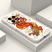 Red Flame Dragon Phone Case For Oneplus 15 15R 13 13R 12 12R 11 11R 10 10R 10T 9R 9RT 9 8T 8 7 7T Pro Liquid Silicone Cover