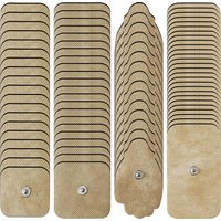 TENS Unit Replacement Pads Latex Free Electrodes Compatible With EMS Muscle Stimulator Use 3.5mm Button Connector Lead Wires