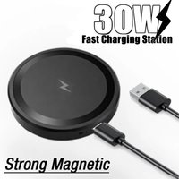 Mini Magnetic Wireless Charger Pad For Magsafe iPhone 17 16 15 14 13 12 Pro Max for Samsung S25 Magnet Fast Charging Phone Stand