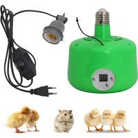 Chicken Coop Heater, Timing Chicken Heat Lamp, Smart Temperature Control Chick Brooder Heater for Poultry Chick Reptile Dog Cats