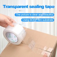 Transparent Tape BOPP White Packaging Sealing Logistics Carton High Viscosity Express Office Fixed Items Bundling Parcels