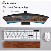 Keyboard Wrist Walnut Wood Rest Palm Pad Mechanical Keyboard Ergonomic Pad 87/98/104/108 Key Suitable For Multiple Sizes Custom