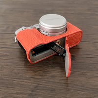 portable PU Leather case Half body Cover For Fujifilm FUJI X100VI X100M6 Camera Bag protective shell With Battery Opening
