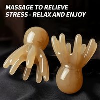 1/3Pcs Octopus Head Massager Comb Transparent Plastic Scalp Massage Tool For Head Meridian Relaxation