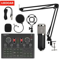 V9XPro BM800 Sound Card Studio Music Set Mixer Noise Reduction Portable Microphone Voice Live Broadcast for Phone PC Record