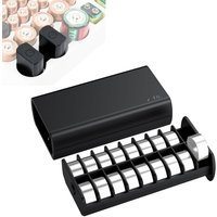 Pull-Out Design LR44 Button Round Battery Storage Coin Battery Case for 36x LR44/AG13/A76/357/SR44/SR1153/SG13/LR1154 Batteries