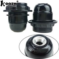 Black Period Style Screw E27 Light Bulb Lamp Holder Pendant Socket New