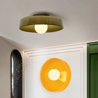 Nordycka Lampa Sufitowa LED Szklana Prosta Retro 25/35cm Wielokolorowa G9 Sypialnia Salon Przedpokój Gabinet Dekoracyjne Oprawy Oświetleniowe