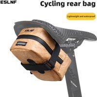 ESLNF Bicycle Bag Tail Rear Cycling Rear Seat DuPont paper Waterproof Saddle Bag MTB Road Bicycle Storage Bag Bike Accessories