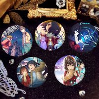 Anime E-Erased Badge Tinplate Coin Brooch Clothing Backpack Accessories Lapel Pin