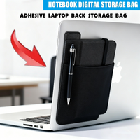 2026 new Self Adhesive Laptop Rear Storage Bag for Mouse Digital Hard Drive Pen Pocket Pouch Laptop Accessories