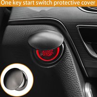Universal Car Ignition Switch Knob Cover Decorative Engine Start Stop Button Protector Car Accessories