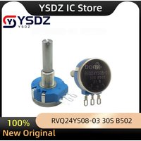 1pcs,RVQ24YS08-03 30S B502 5KΩ,Throttle potentiometer,Shaft length 30mm, effective angle 45 degrees