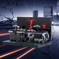 Strange Stuff Vibe Epic 80s Rock Moment MOC Diorama, Electric Guitar Stage Scene Building Set, Compatible Bricks For Adult