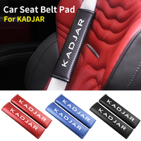 Carbon Fiber Car Seat Belt Cover Shoulder Pad Protector Cover Safety Belt Padding Pad Cushion For Renault KADJAR Accessories