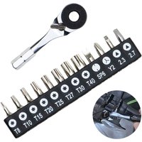 60mm Ratchet Wrench Head With 1/4 Inch Hex Interface Chromium Vanadium Steel Tool For Home And Bike Repair