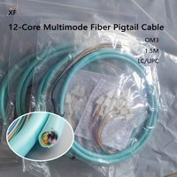 12Colors OM3 Fiber Optic Pigtail Multimode Indoor FTTR 0.9mm 1.5M LC/UPC Optical Fiber Tail Cable Extension Cord
