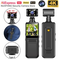 Action Camera 180° Rotatable Lens 4K Ultra HD WiFi Sports Camera Infrared Night Vision Vlog Bicycle Motorcycle Driving Recorder