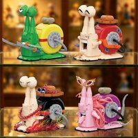 MOC Ocean Pirate Den Den Mushi Building Blocks, DIY Anime Figure Model Assembly Kit, Cute Ornament, Birthday Gift for Anime Fans
