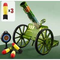 Children's Mortar Toy Set with Wheels Simulated Automatic Rocket Launcher Italian Cannon Children's Toy Gun Birthday Gift