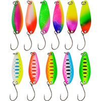 5pcs Hardmetal fishing spoon bait 5g colorfull fake lure spinner fishing tackle wobbler bait