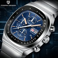 PAGANI DESIGN New Men'S Quartz Timing Watch TV Set Design 40MM Stainless Steel Sapphire Waterproof Luminous C3 Reloj Hombre
