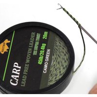 20m Carp Fishing Line Braided NON Lead Core Carp Leader Line Camo Green Mainline Leadcore for Carp Rig Chod Helicopter Rig