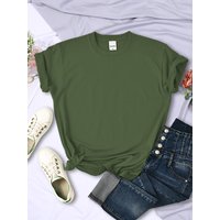 Couleur unie femmes t-shirts confortable été t-shirt tout-Match multicolore Streetwear ample Hip Hop à manches courtes pour femme