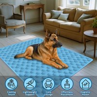 Upgrade Ice Cool Pet Cooling Mat, Breathable Mesh Summer Dog Bed, Comfort Sleeping Pad For Small Medium Large Dogs Cats Pets
