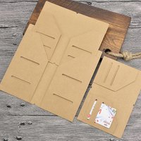 Multi-size Kraft Paper Notebook Refills Travel Journal File Holder Cards Storage Bag Card Holder Pocket Tickets Cards Holder