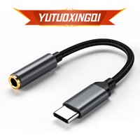 USB Type C to 3.5mm Audio Adapter Android Phone Listening Type-c to Headphone Interface Cable KT Chip Four Stage Female Head