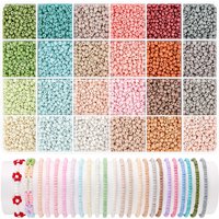 24 color 3mm Seed DIY beaded kit Friendship Bracelet making kit, Threading kit for girls, gift ideas for holiday birthday party